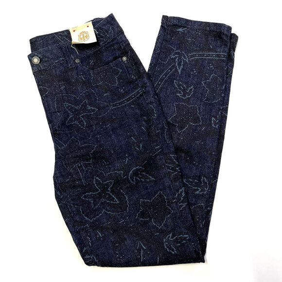 Talbots Denim - Talbots Heritage‎ Slim Ankle Womens Patterned Skinny Jeans, Talbots Dark 482